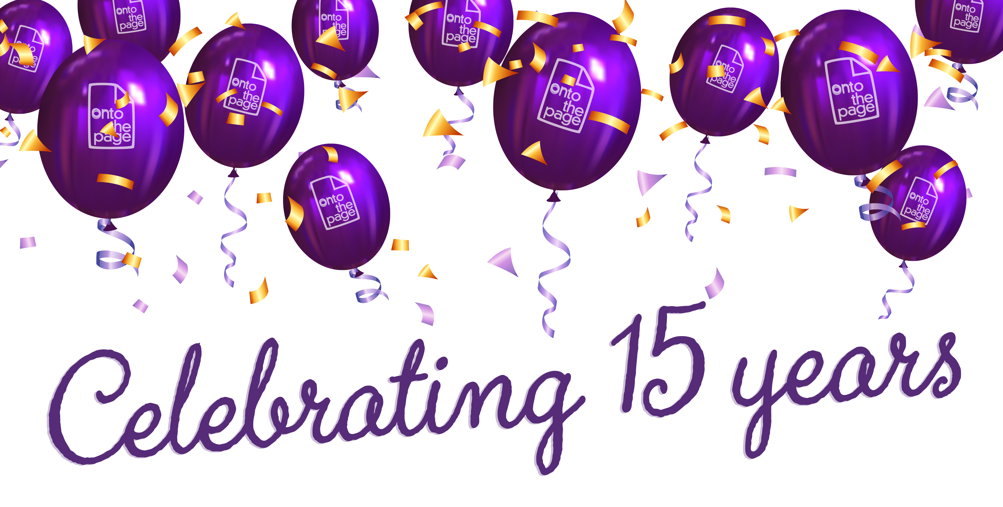 OTTP 15 year balloon celebration graphic